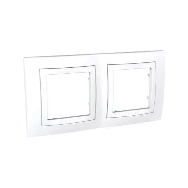 SCHNEIDER MGU2.004.18 UNICA Basic kettes keret, fehér SCHNEIDER MGU2.004.18 UNICA Basic kettes keret, fehér
