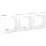 SCHNEIDER MGU2.006.18 UNICA Basic hármas keret, fehér