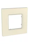 SCHNEIDER MGU2.702.16 UNICA Quadro egyes keret, gipszfehér
