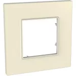 SCHNEIDER MGU2.702.16 UNICA Quadro egyes keret, gipszfehér