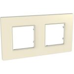   SCHNEIDER MGU2.704.16 UNICA Quadro double frame, plaster white