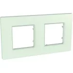 SCHNEIDER MGU2.704.17 UNICA Quadro kettes keret, kaprizöld