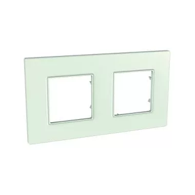 SCHNEIDER MGU2.704.17 UNICA Quadro kettes keret, kaprizöld