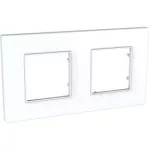 SCHNEIDER MGU2.704.18 UNICA Quadro kettes keret, fehér