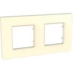 SCHNEIDER MGU2.704.25 UNICA Quadro kettes keret, krém