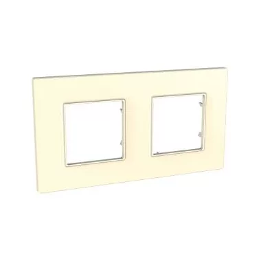 SCHNEIDER MGU2.704.25 UNICA Quadro kettes keret, krém