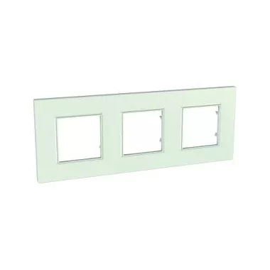SCHNEIDER MGU2.706.17 UNICA Quadro hármas keret, kaprizöld