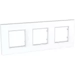 SCHNEIDER MGU2.706.18 UNICA Quadro hármas keret, fehér