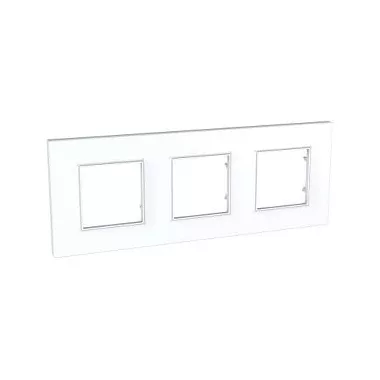 SCHNEIDER MGU2.706.18 UNICA Quadro hármas keret, fehér