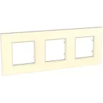 SCHNEIDER MGU2.706.25 UNICA Quadro hármas keret, krém