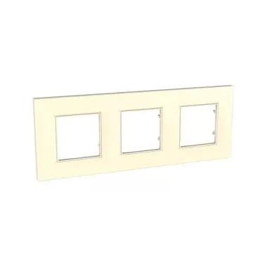 SCHNEIDER MGU2.706.25 UNICA Quadro hármas keret, krém