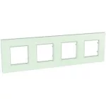 SCHNEIDER MGU2.708.17 UNICA Quadro four-frame, capric green