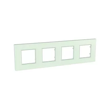 SCHNEIDER MGU2.708.17 UNICA Quadro four-frame, capric green