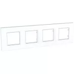 SCHNEIDER MGU2.708.18 UNICA Quadro négyes keret, fehér