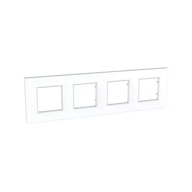 SCHNEIDER MGU2.708.18 UNICA Quadro négyes keret, fehér SCHNEIDER MGU2.708.18 UNICA Quadro négyes keret, fehér
