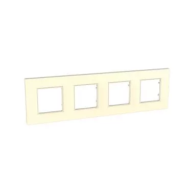 SCHNEIDER MGU2.708.25 UNICA Quadro négyes keret, krém SCHNEIDER MGU2.708.25 UNICA Quadro négyes keret, krém