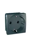SCHNEIDER MGU3.036.12 Unica 2P + F socket, screw connection, without mounting frame, 16A, graphite SCHNEIDER MGU3.036.12 Unica 2P + F socket, screw connection, without mounting frame, 16A, graphite