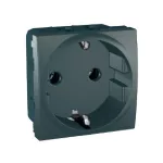   SCHNEIDER MGU3.036.12 Unica 2P+F dugalj csatlakozóaljzat, csavaros bekötés, rögzítőkeret nélkül, 16A, grafit