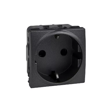 SCHNEIDER MGU3.037.12 Unica 2P+F dugalj csatlakozóaljzat gyermekvédelemmel, csavaros bekötés, rögzítőkeret nélkül, 16A, grafit SCHNEIDER MGU3.037.12 Unica 2P+F dugalj csatlakozóaljzat gyermekvédelemmel, csavaros bekötés, rögzítőkeret nélkül, 16A, grafit