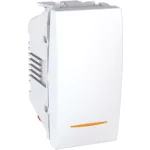   SCHNEIDER MGU3.101.18S Unica Single-pole switch, control light, without mounting frame, 1-module, white
