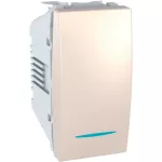  SCHNEIDER MGU3.101.25N Unica Single-pole switch, indicator light, without mounting frame, 1-module, cream