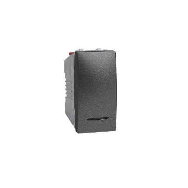 SCHNEIDER MGU3.103.12S Unica Toggle switch, control light, without mounting frame, 1-module, graphite