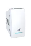SCHNEIDER MGU3.106.18LN Unica Egypólusú nyomó, jelzőfényes, lámpajeles, rögzítőkeret nélkül, 1 modulos, fehér SCHNEIDER MGU3.106.18LN Unica Egypólusú nyomó, jelzőfényes, lámpajeles, rögzítőkeret nélkül, 1 modulos, fehér
