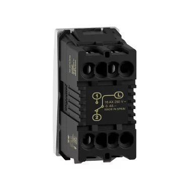 SCHNEIDER MGU3.163.18 Unica Toggle switch, screw connection, without mounting frame, 1 module, 16AX, white