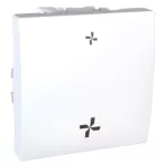   SCHNEIDER MGU3.203.18VMC Unica Ventilátor fokozat szabályzó, rögzítőkeret nélkül, 2 modulos, fehér