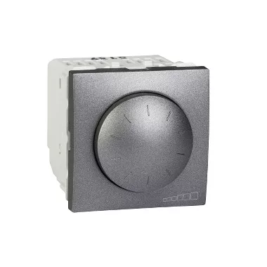 SCHNEIDER MGU3.510.12 Unica Fényerőszabályzó, rögzítőkeret nélkül, 2 modulos, 400VA, 1-10V, grafit SCHNEIDER MGU3.510.12 Unica Fényerőszabályzó, rögzítőkeret nélkül, 2 modulos, 400VA, 1-10V, grafit