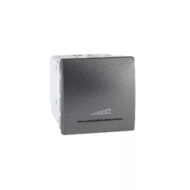 SCHNEIDER MGU3.515.12 Unica Univerzális fényerőszabályzó, nyomógombos, rögzítőkeret nélkül, 2 modulos, 20-350W, grafit SCHNEIDER MGU3.515.12 Unica Univerzális fényerőszabályzó, nyomógombos, rögzítőkeret nélkül, 2 modulos, 20-350W, grafit