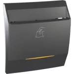   SCHNEIDER MGU3.540.12 Unica TOP hotelkártya kapcsoló, időzítős, rögzítőkeret nélkül, 2 modulos, 8A, grafit