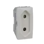   SCHNEIDER MGU3.031.25 UNICA 2P dugalj csatlakozóaljzat, rögzítőkeret nélkül, 1 modulos, krém