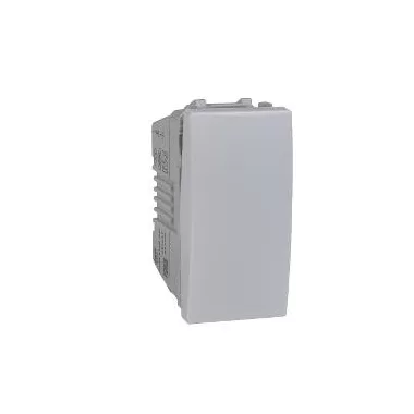 SCHNEIDER MGU3.106.25 UNICA Egypólusú nyomó, rögzítőkeret nélkül, 1 modulos, krém
