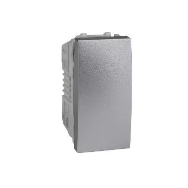 SCHNEIDER MGU3.106.30 UNICA Egypólusú nyomó, rögzítőkeret nélkül, 1 modulos, alumínium SCHNEIDER MGU3.106.30 UNICA Egypólusú nyomó, rögzítőkeret nélkül, 1 modulos, alumínium