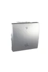 SCHNEIDER MGU3.203.30VMC UNICA Ventilátor fokozat szabályzó, rögzítőkeret nélkül, 2 modulos, alumínium SCHNEIDER MGU3.203.30VMC UNICA Ventilátor fokozat szabályzó, rögzítőkeret nélkül, 2 modulos, alumínium