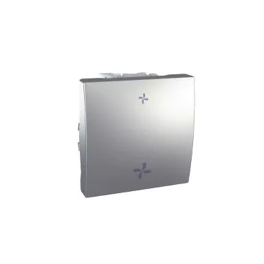 SCHNEIDER MGU3.203.30VMC UNICA Ventilátor fokozat szabályzó, rögzítőkeret nélkül, 2 modulos, alumínium