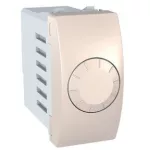  SCHNEIDER MGU3.559.25 UNICA Forgatógombos fényerőszabályzó, 60-400W/VA, rögzítőkeret nélkül, 1 modulos, krém