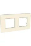 SCHNEIDER MGU4.704.35 UNICA Quadro kettes keret, gyöngy SCHNEIDER MGU4.704.35 UNICA Quadro kettes keret, gyöngy