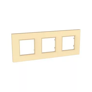 SCHNEIDER MGU4.706.36 UNICA Quadro hármas keret, pezsgő SCHNEIDER MGU4.706.36 UNICA Quadro hármas keret, pezsgő