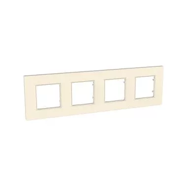SCHNEIDER MGU4.708.35 UNICA Quadro négyes keret, gyöngy SCHNEIDER MGU4.708.35 UNICA Quadro négyes keret, gyöngy