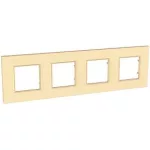 SCHNEIDER MGU4.708.36 UNICA Quadro négyes keret, pezsgő
