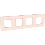 SCHNEIDER MGU4.708.37 UNICA Quadro négyes keret, lazac