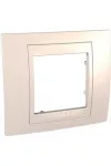 SCHNEIDER MGU6.002.25 UNICA Plus egyes keret, krém betéttel, krém
