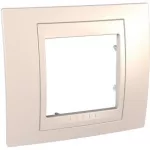   SCHNEIDER MGU6.002.25 UNICA Plus egyes keret, krém betéttel, krém