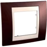   SCHNEIDER MGU6.002.551 UNICA Plus egyes keret, krém betéttel, terrakotta