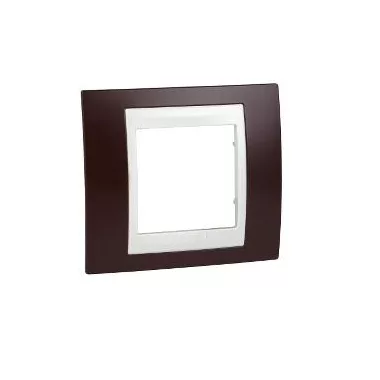 SCHNEIDER MGU6.002.572 UNICA Plus egyes keret, krém betéttel, sötétbordó SCHNEIDER MGU6.002.572 UNICA Plus egyes keret, krém betéttel, sötétbordó
