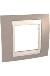 SCHNEIDER MGU6.002.574 UNICA Plus egyes keret, krém betéttel, szahara