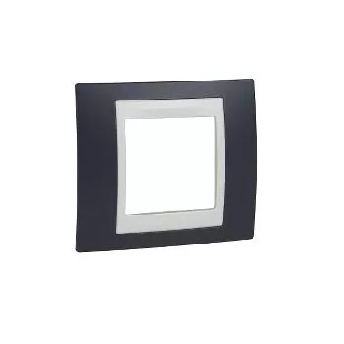 SCHNEIDER MGU6.002.577 UNICA Plus egyes keret, krém betéttel, palaszürke