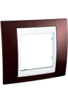 SCHNEIDER MGU6.002.851 UNICA Plus egyes keret, fehér betéttel, terrakotta SCHNEIDER MGU6.002.851 UNICA Plus egyes keret, fehér betéttel, terrakotta